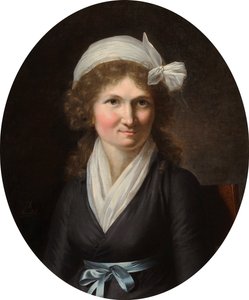 Portret van een vrouw onder het Directoire door Jeanne Elisabeth Chaudet