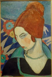 Zelfportret, 1916 door Jeanne Hébuterne