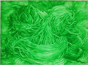 Wolgroen, 2013 (gouache op papier)