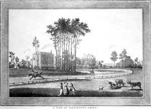 Een uitzicht op Paddington Green, 1782-3