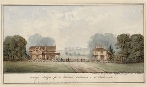 Ontwerp voor de Lodges in Edensor in Chatsworth Park