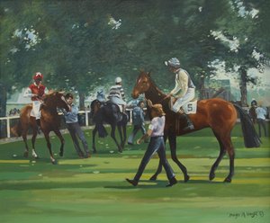 De paddock, Windsor Races door Jennifer Wright