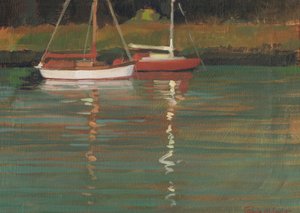 Jacht Reflecties door Jennifer Wright