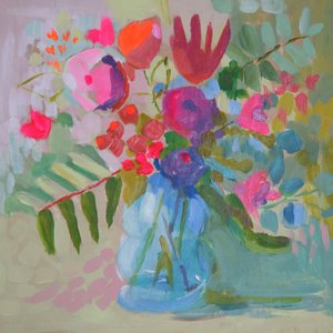 Neonbloemen door Jenny Westenhofer
