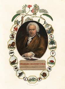Portret van Charles Bonnet, Geneefse natuuronderzoeker door Jens Juel