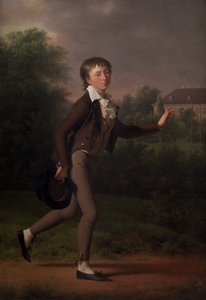 Rennende jongen. Marcus Holst von Schmidten door Jens Juel