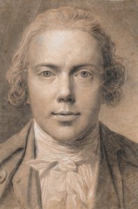 Zelfportret, borstbeeld en face door Jens Juel
