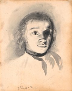 Zelfportret bij kunstlicht door Jens Juel