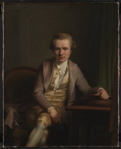 De graveur Johann Friderich Clemens aan zijn werktafel