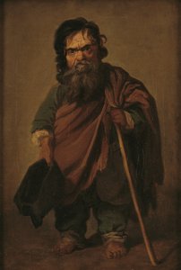 De Romeinse dwerg Francesco Ravai, genaamd Bajocco