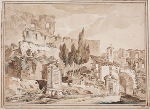 Het interieur van het Colosseum, Rome door Jens Petersen Lund