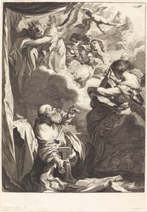 De extase van Sint Paulus door Jeremias Falck