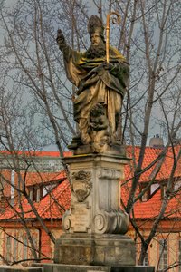 Standbeeld van Sint Augustinus van Hippo op de Karelsbrug door Jeronym (1632 1709) Kohl