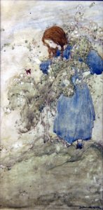 Meisje en vlinder door Jessie Marion King