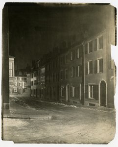 West Cedar Street waar het eindigt en wordt gekruist door Chestnut St, Boston, VS, ca. 1902-10 door Jessie Tarbox Beals
