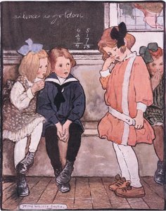 Ze kwam van het podium af, nog steeds dapper haar tranen inslikkend door Jessie Willcox Smith