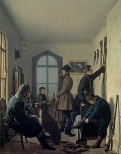 Voorbereidingen voor de Jacht, 1836 door Jevgraf Fiodorovitch Krendovsky