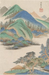 Landschap in de stijl van verschillende oude meesters: In de stijl van Yang Sheng