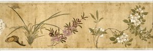 Honderd bloemen, begin 17e eeuw (geschilderde zijde) (detail)