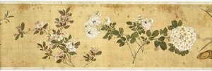 Honderd bloemen, begin 17e eeuw (geschilderde zijde) (detail)