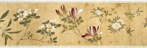 Honderd bloemen, begin 17e eeuw (geschilderde zijde) (detail)