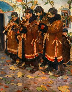 Muzikanten uit Hroznovà Lhota: klarinet, viool en contrabas. 1861-1940, 1948