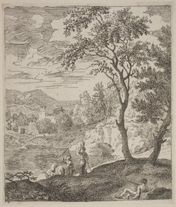Landschappen in de stijl van Poussin door Joachim Franz Beich