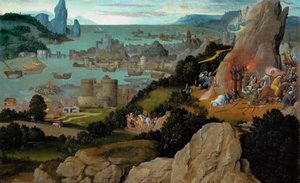 Het martelaarschap van Sint-Catharina door Joachim Patinir