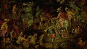 Johannes de Doper Predikend in het Bos