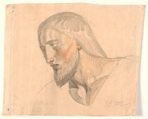 Studie van hoofd door Joakim Frederik Skovgaard
