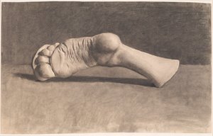 Tekening naar gips. Een voet door Joakim Frederik Skovgaard