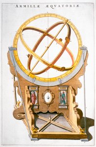 Een planetarium ontworpen door de Deense astronoom Tycho Brahe, ca. 1630