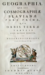 Atlas Maior, sive cosmografphiae Blaviana, atlas