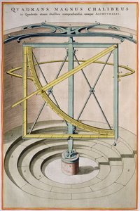 Quadrans Magnus Chalibeus pagina uit de Atlas Major, 1662