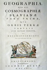 Titelpagina van Deel I van Atlas maior, door Joan Blaeu (1596-1673) door Joan Blaeu