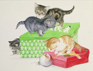 Vier kittens door Joan Freestone