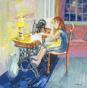 Meisje aan het Naaien, 2000
