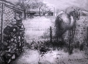 Paard dat zijn been rust, 2000
