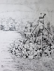 De tuinpomp, 1973 door Joan Thewsey