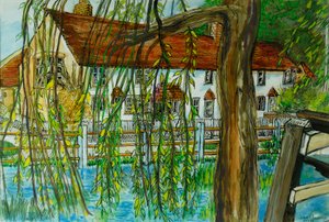 De vijver bij Hedgerley door Joan Thewsey
