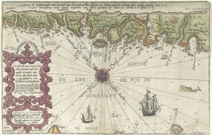 Kaart van een deel van de kust van Noorwegen en Zweden door Joannes van Doetecum