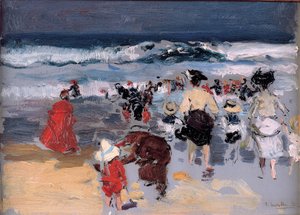 Strand van Biarritz, 1906