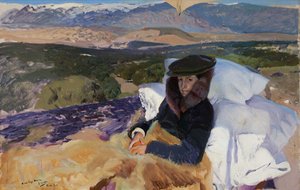 Herstellende Maria in El Pardo door Joaquin Sorolla y Bastida