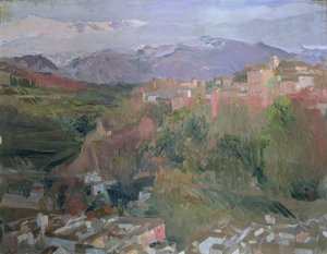 Granada door Joaquin Sorolla y Bastida