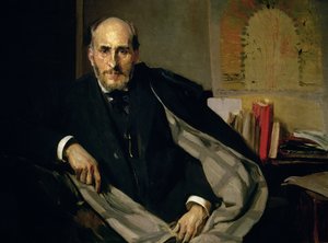 Portret van Santiago Ramon y Cajal (1852-1934) 1906