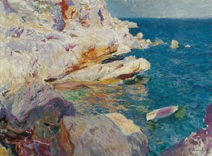 Rots bij Javea door Joaquin Sorolla y Bastida