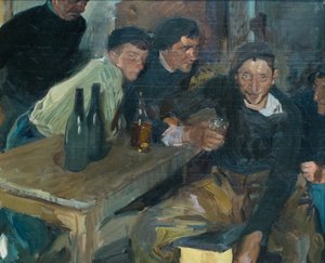 De dronkaard, Zarauz door Joaquin Sorolla y Bastida