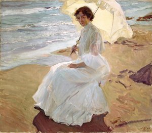 Clotilde op het strand, 1904