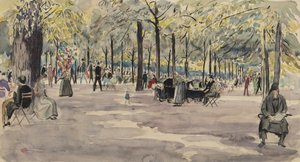 De Tuin van de Tuilerieën, Parijs, c.1925