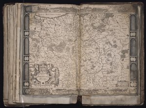 Nova Poloniae delineation Kaart van Polen, ca. 1629-1630 door Jodocus Hondius